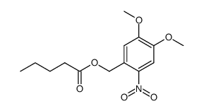 pentanoic acid 4,5-dimethoxy-2-nitrobenzyl ester结构式