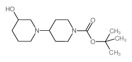 tert-butyl 4-(3-hydroxypiperidin-1-yl)piperidine-1-carboxylate structure