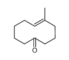 (E)-5-methylcyclodec-5-enone Structure