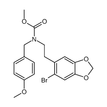 methyl [2-(6-bromo-1,3-benzodioxol-5-yl)ethyl](4-methoxybenzyl)-carbamate Structure