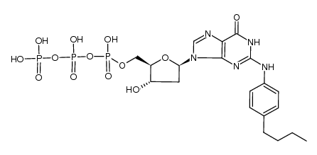 N(2)-(4-n-butylphenyl)-2'-deoxyguanosine 5'-triphosphate Structure