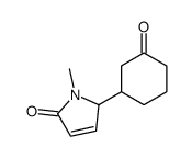 1-methyl-2-(3-oxocyclohexyl)-2H-pyrrol-5-one结构式