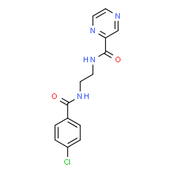 N-(2-{[(4-chlorophenyl)carbonyl]amino}ethyl)pyrazine-2-carboxamide Structure