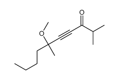 6-methoxy-2,6-dimethyldec-4-yn-3-one结构式