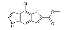 methyl 8-chloro-5H-furo[2,3-f]indole-2-carboxylate结构式