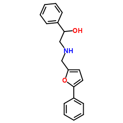 1-Phenyl-2-{[(5-phenyl-2-furyl)methyl]amino}ethanol Structure