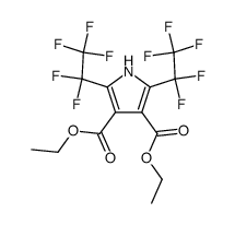 diethyl 2,5-bis(pentafluoroethyl)-3,4-pyrroledicarboxylate Structure