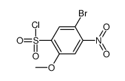 5-bromo-2-methoxy-4-nitrobenzenesulfonyl chloride结构式