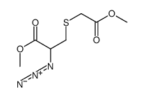 methyl 2-azido-3-(2-methoxy-2-oxoethyl)sulfanylpropanoate结构式