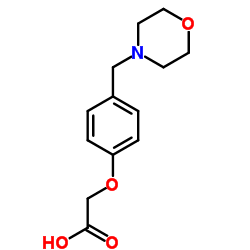 (4-MORPHOLIN-4-YLMETHYL-PHENOXY)-ACETIC ACID结构式