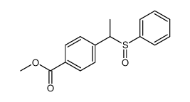 Benzoic acid, 4-[1-(phenylsulfinyl)ethyl]-, methyl ester Structure