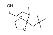 3-(7,7,9-trimethyl-1,4-dioxaspiro[4.4]nonan-9-yl)propan-1-ol结构式
