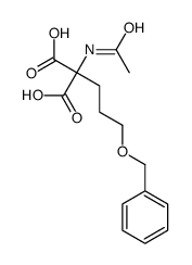 2-acetamido-2-(3-phenylmethoxypropyl)propanedioic acid结构式