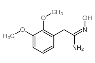 2-(2,3-dimethoxy-phenyl)-n-hydroxy-acetamidine结构式