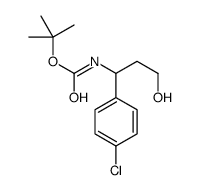 3-(Boc-amino)-3-(4-chlorophenyl)-1-propanol Structure