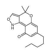 4,4-dimethyl-7-pentyl-1H-chromeno[4,3-c][1,2]oxazol-9-one Structure