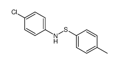 4-chloro-N-(4-methylphenyl)sulfanylaniline结构式