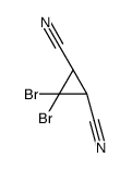 (1R,2S)-3,3-dibromocyclopropane-1,2-dicarbonitrile结构式
