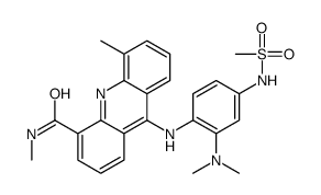 9-[2-(dimethylamino)-4-(methanesulfonamido)anilino]-N,5-dimethylacridine-4-carboxamide结构式