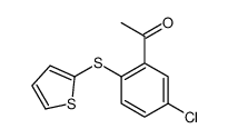 1-(5-chloro-2-thiophen-2-ylsulfanylphenyl)ethanone Structure
