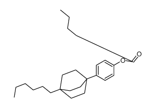 [4-(1-hexyl-4-bicyclo[2.2.2]octanyl)phenyl] pentanoate结构式