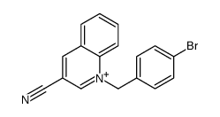 1-[(4-bromophenyl)methyl]quinolin-1-ium-3-carbonitrile Structure