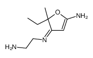 4-(2-aminoethylimino)-5-ethyl-5-methylfuran-2-amine结构式