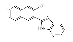 2-(3-chloronaphthalen-2-yl)-1H-imidazo[4,5-b]pyridine结构式