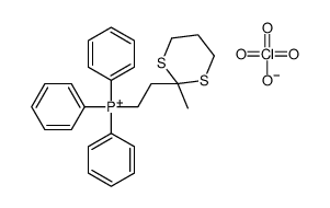 2-(2-methyl-1,3-dithian-2-yl)ethyl-triphenylphosphanium,perchlorate Structure