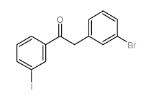 2-(3-BROMOPHENYL)-3'-IODOACETOPHENONE structure