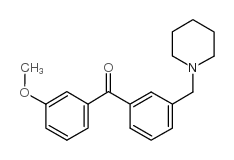 3-METHOXY-3'-PIPERIDINOMETHYL BENZOPHENONE Structure