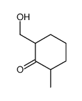 2-(hydroxymethyl)-6-methylcyclohexan-1-one结构式