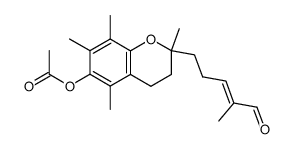 6-acetoxy-2,5,7,8-tetramethyl-2-(4-methyl-5-oxo-3-penten-1-yl)chroman Structure