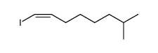 1-Octene, 1-iodo-7-methyl-, (1Z)结构式