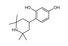 4-(2,2,6,6-tetramethylpiperidin-4-yl)benzene-1,3-diol结构式