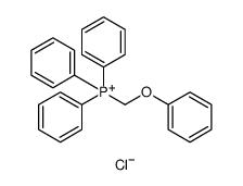 Phosphonium, (phenoxymethyl)triphenyl-, chloride (1:1) Structure