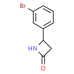 4-(3-Bromophenyl)-2-azetidinone structure