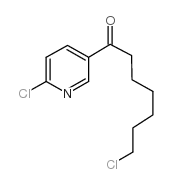 7-chloro-1-(6-chloropyridin-3-yl)heptan-1-one结构式