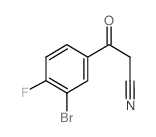 3'-溴-4'-氟苯甲酰基乙腈结构式