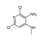 2,6-dichloro-4-N-methylpyridine-3,4-diamine结构式