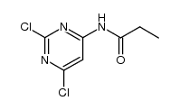 N-(2,6-dichloropyrimidin-4-yl)propionamide结构式