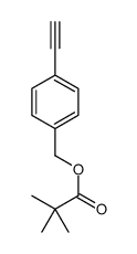 (4-ethynylphenyl)methyl 2,2-dimethylpropanoate Structure