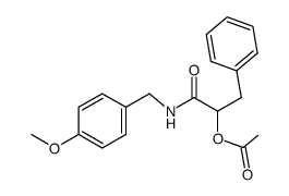 rac-acetic acid 1-(4-methoxy-benzylcarbamoyl)-2-phenyl-ethyl ester结构式