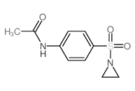 N-(4-aziridin-1-ylsulfonylphenyl)acetamide Structure