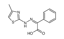 [(4-Methyl-thiazol-2-yl)-hydrazono]-phenyl-acetic acid Structure