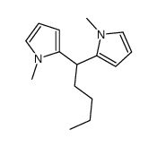 1-methyl-2-[1-(1-methylpyrrol-2-yl)pentyl]pyrrole结构式