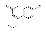 ethyl N-acetyl-4-chlorobenzenecarboximidate结构式