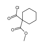 methyl 1-carbonochloridoylcyclohexane-1-carboxylate Structure