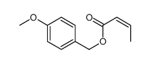 (4-methoxyphenyl)methyl but-2-enoate结构式