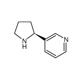 Pyridine-2,3,4,6-d4, 5-(2-pyrrolidinyl)-, (S)结构式